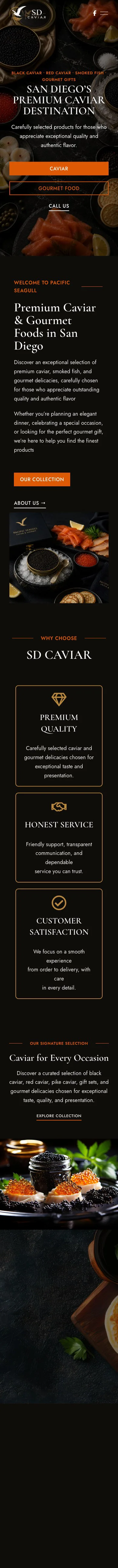 Мобільна версія проєкту «SD Caviar»